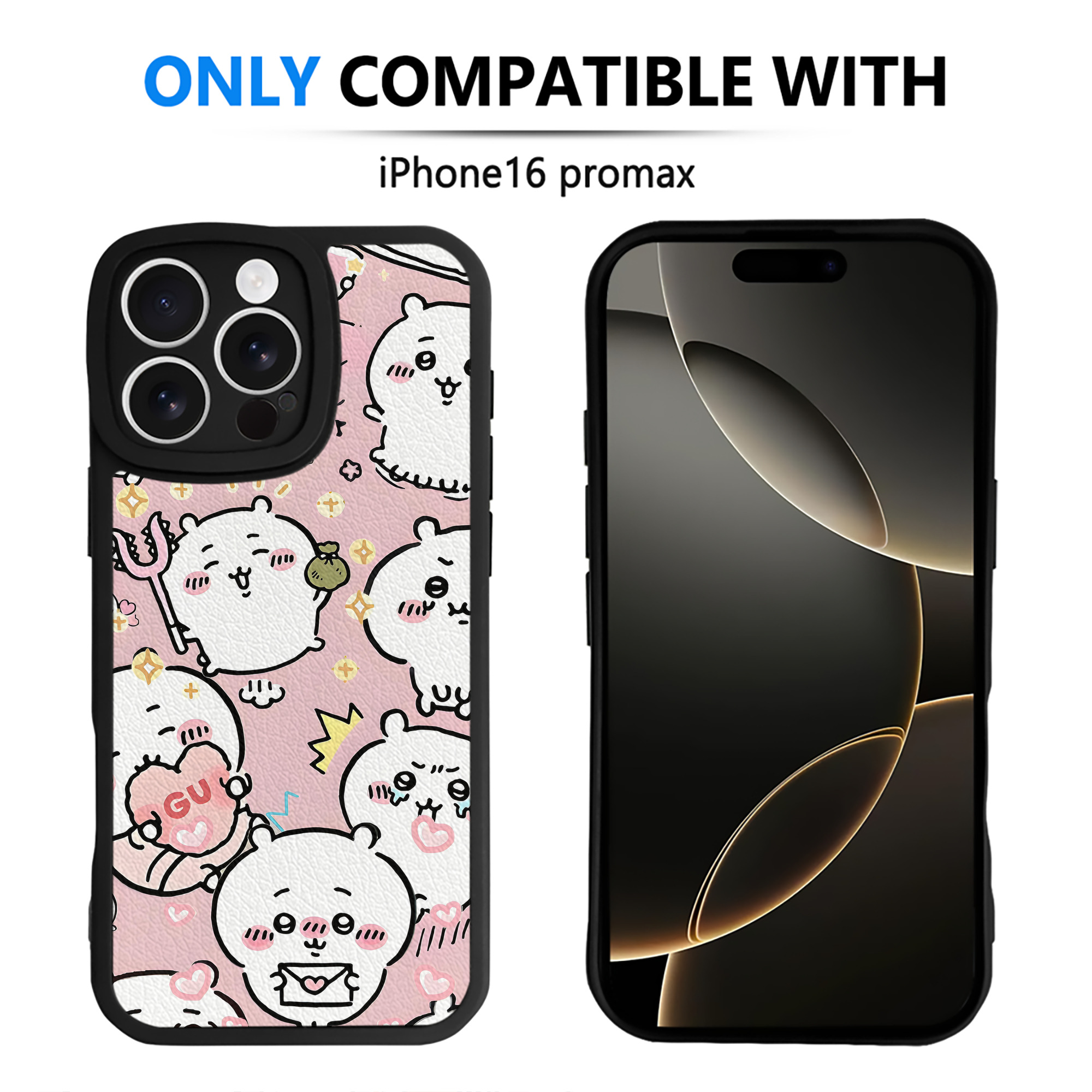 （画像用） ちいかわ Chii-kawa 【iPhone 16シリーズ対応】シリコンスマホケース（レザー調） 材質：シリコン